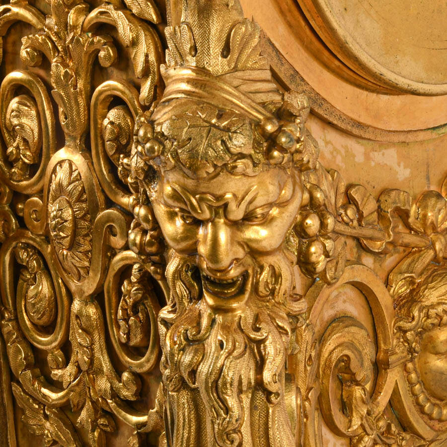 Antique 19th-Century French A.D. Mougin Gilt Bronze Clock-6