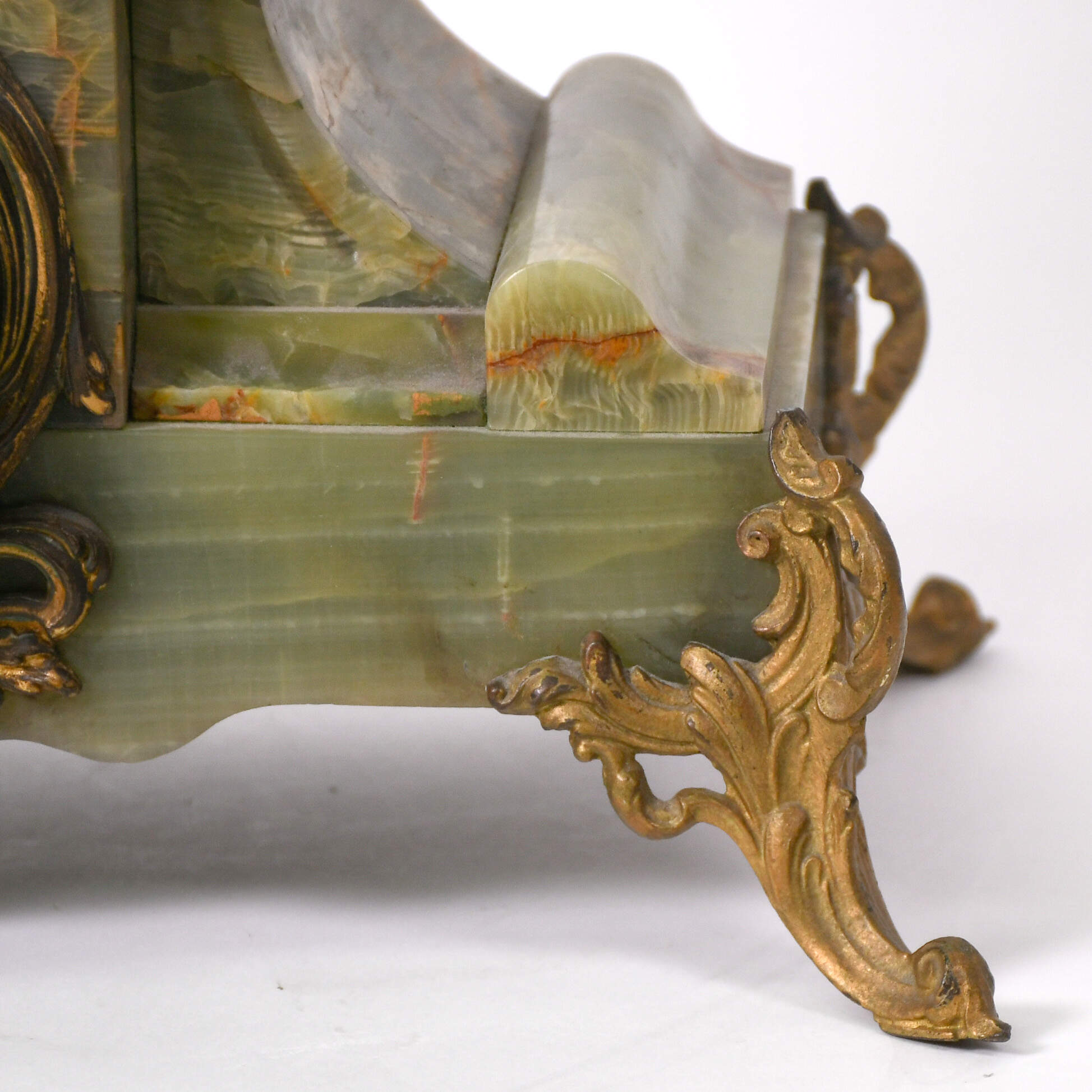 Antique Art Nouveau Hironedlle Blessee A. Foretay Mantel Clock-9