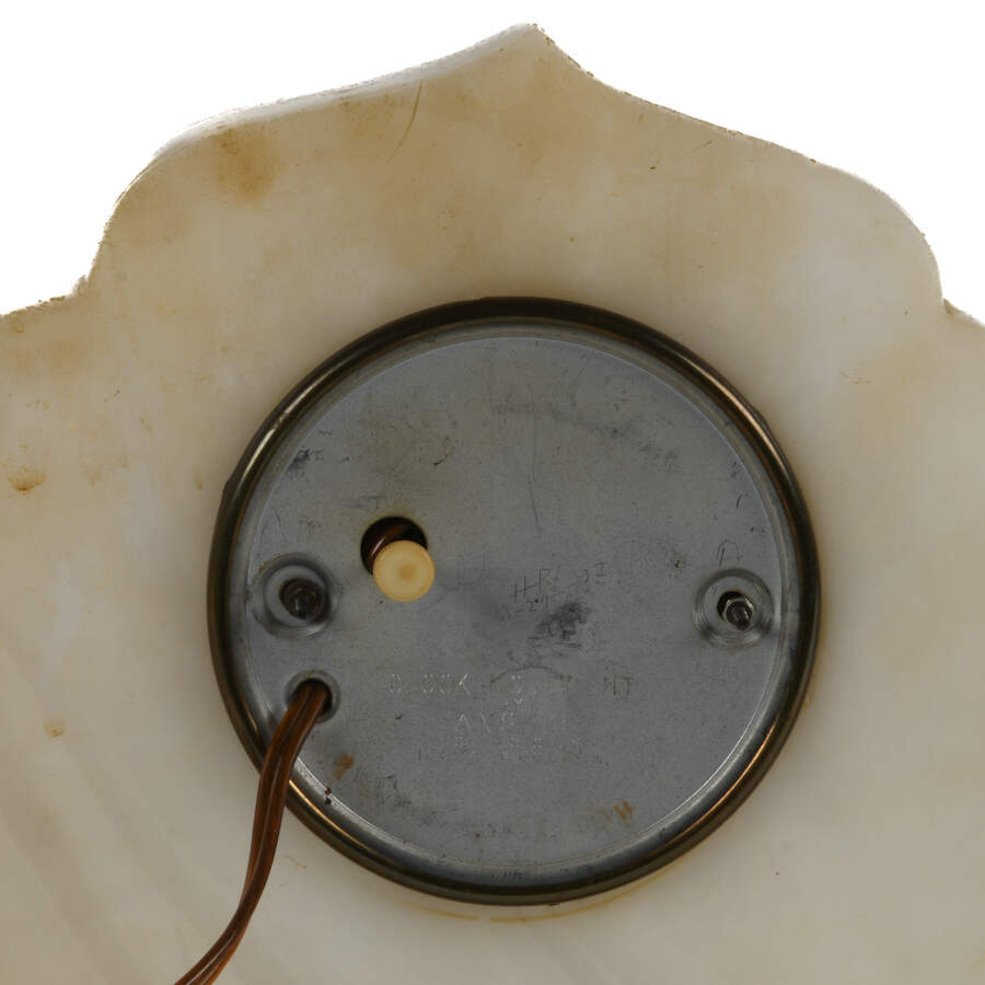 Art Deco Electric Asian Garden Figure Clock-8