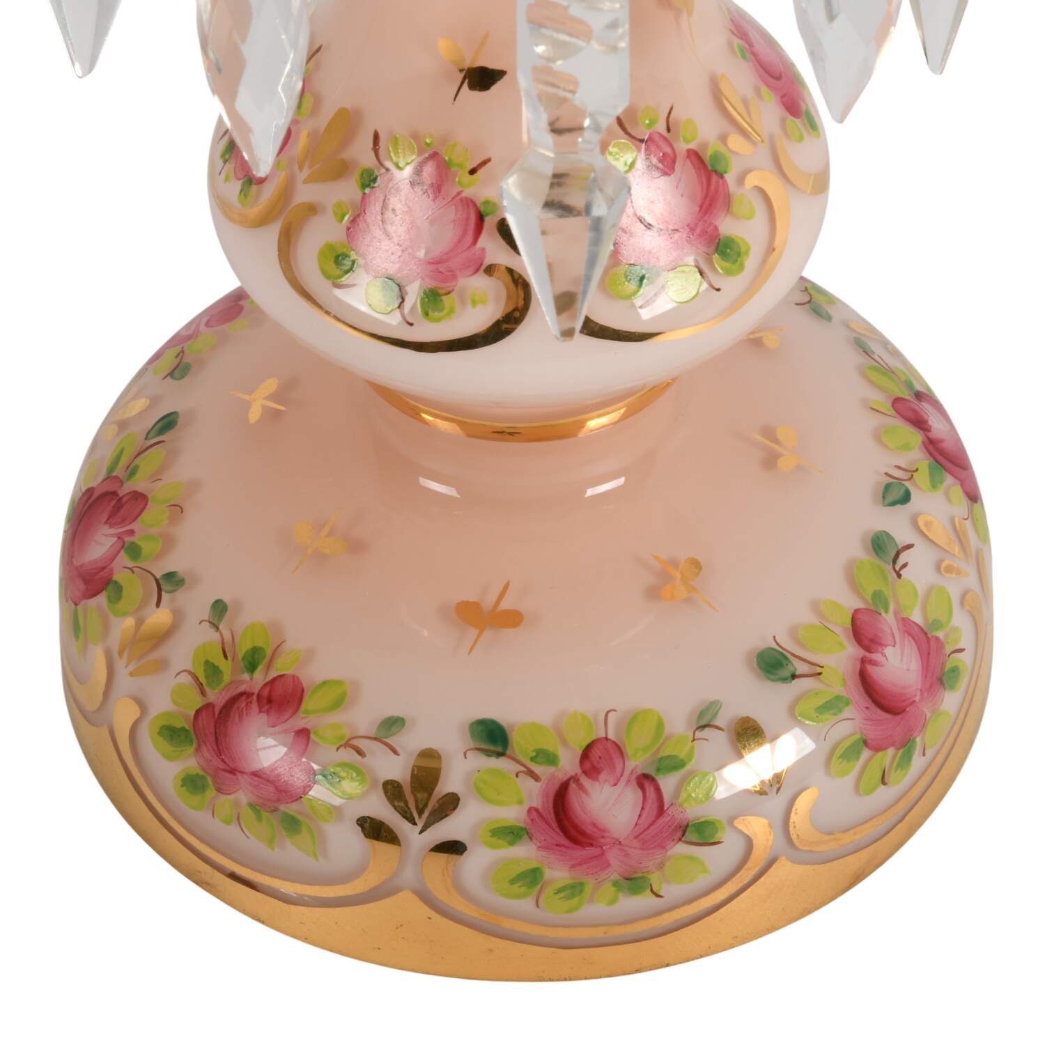 Antique Pink Gilt and Floral Luster-4