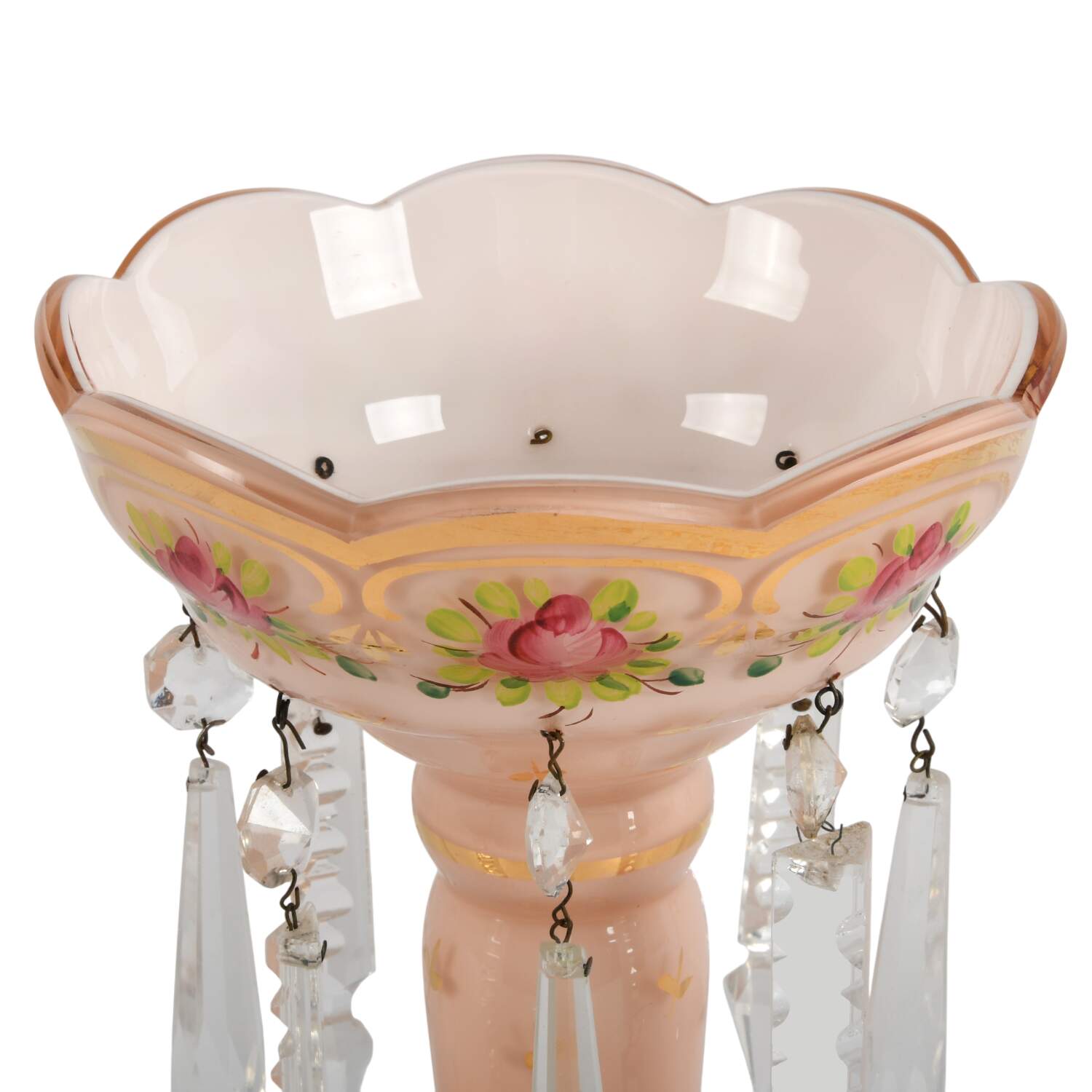 Antique Pink Gilt and Floral Luster-2