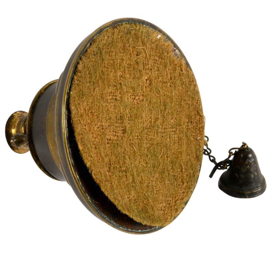 Antique Brass Chamberstick Candle Holder with Snuffer-7