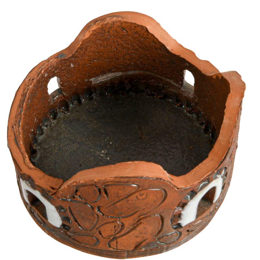 Hand Made Two Piece Lithuanian Village Tower Tea Light Holder-7