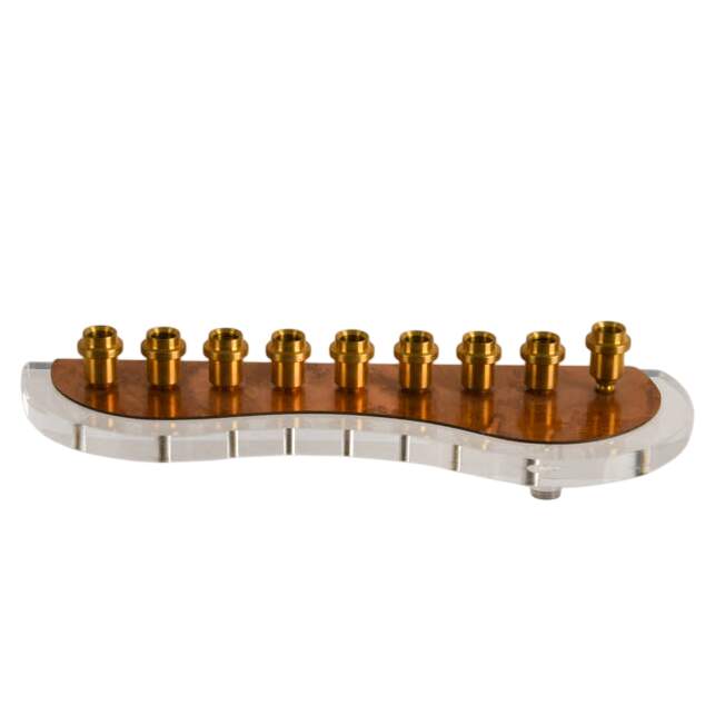 Minimalist Copper and Clear Acrylic Menorah-5