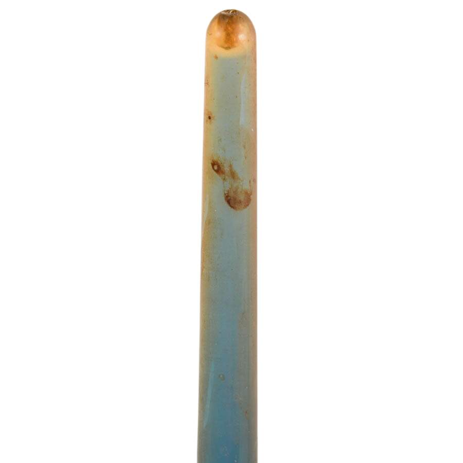 Pair of Mid-Century Cobalt Lucite Faux Candlesticks-3