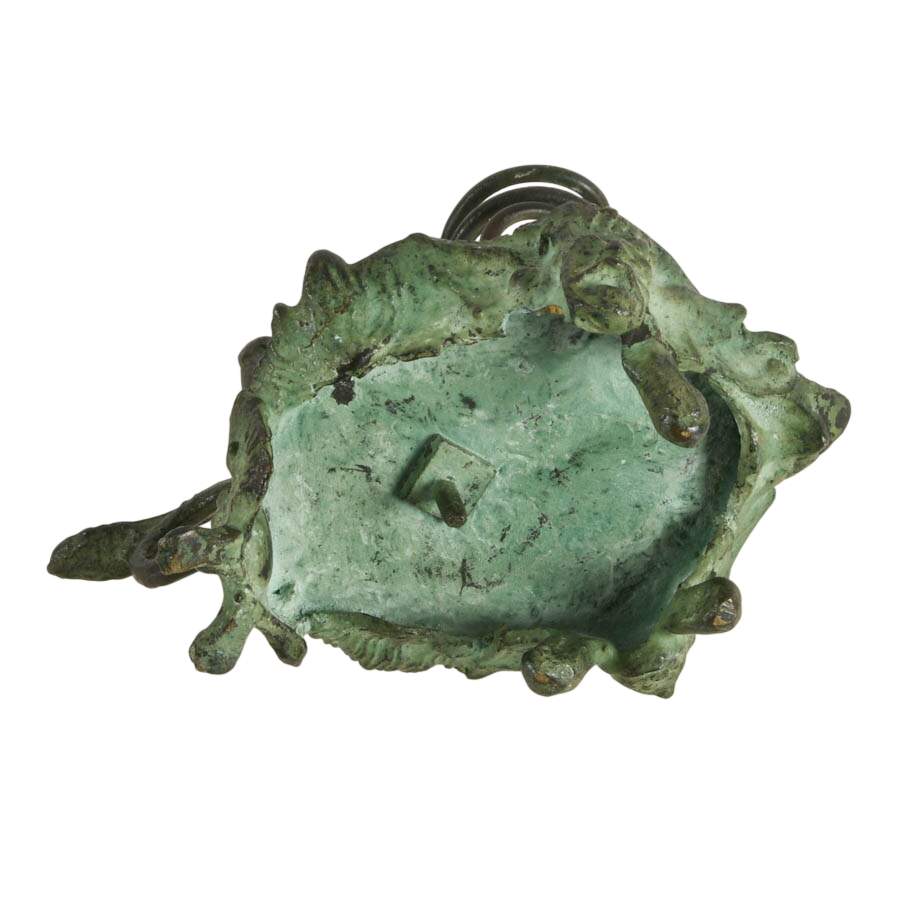 19th-Century Italian Bronze Little Devil Chamberstick Candleholder-8
