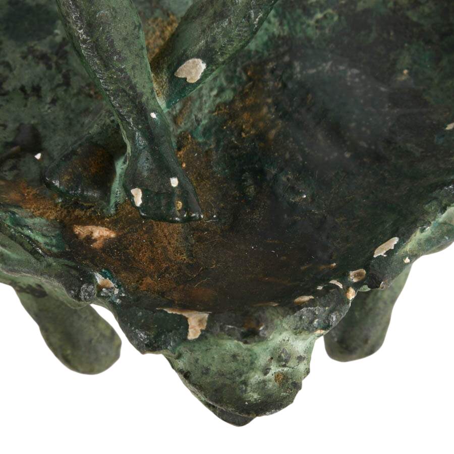 19th-Century Italian Bronze Little Devil Chamberstick Candleholder-5