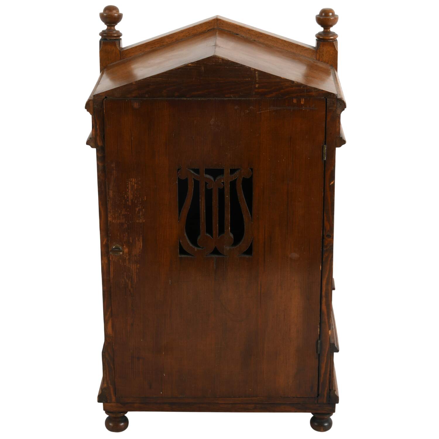 Antique Winterhalder & Hofmeier Oak Mantel Clock-6