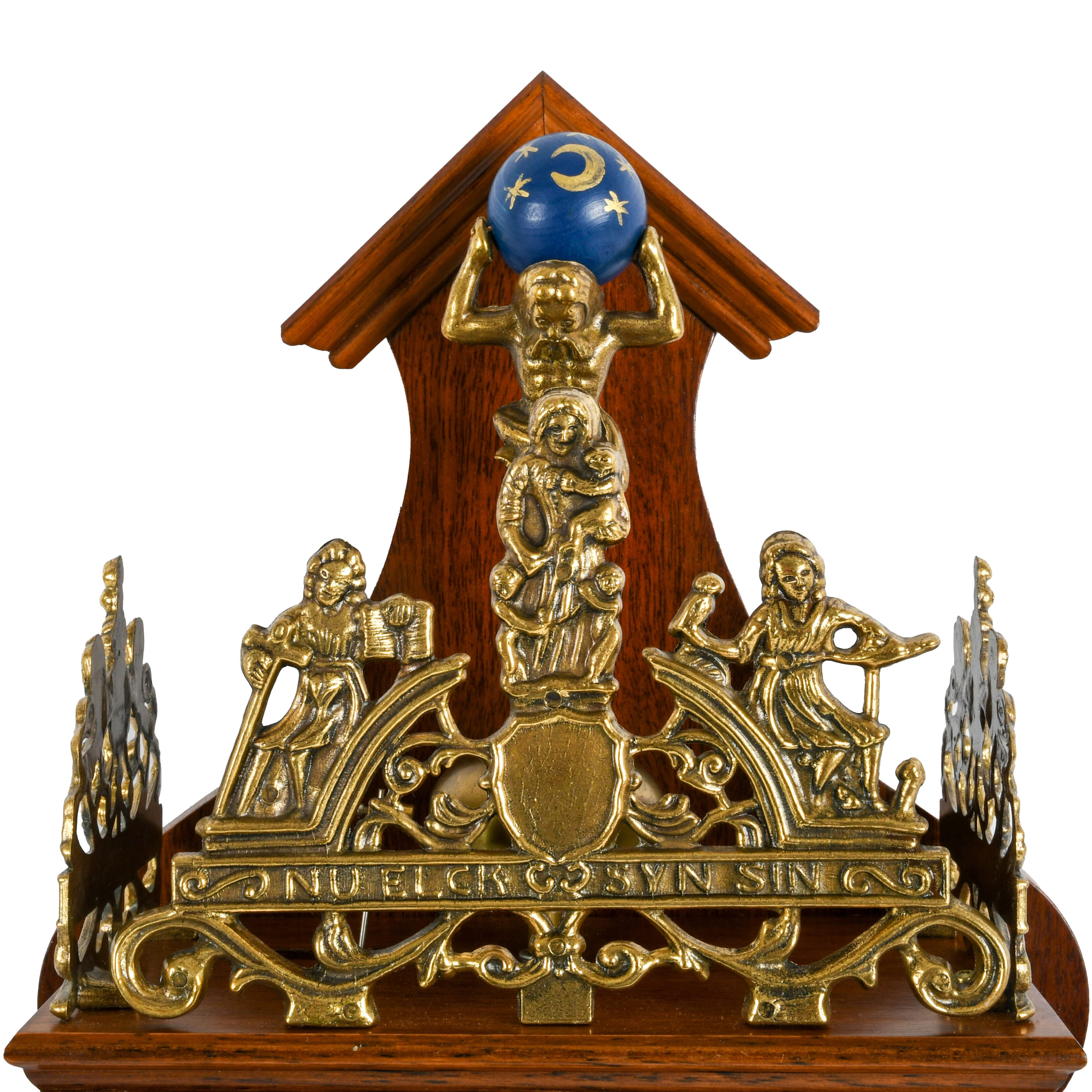 Dutch Zaandam 8-Day Delft Holland Wall Clock with Franz Hermle Movement-4