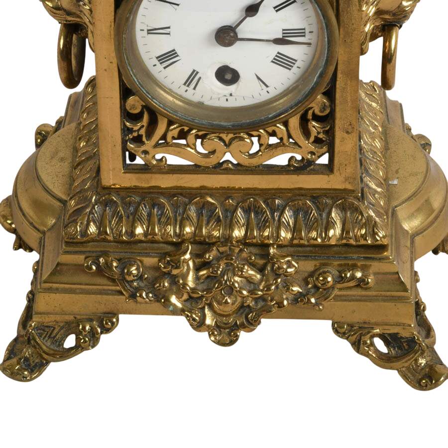 Antique French Gilt Bronze Carriage Clock Case-4