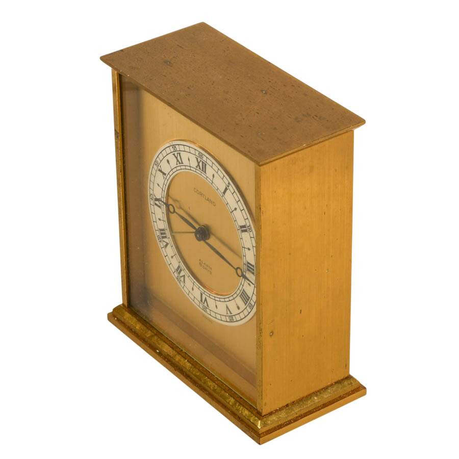 Cortland 8-Day Brass Alarm Carriage Clock-2