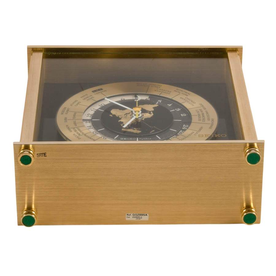 Seiko World Time Airplane Mantel Clock-10