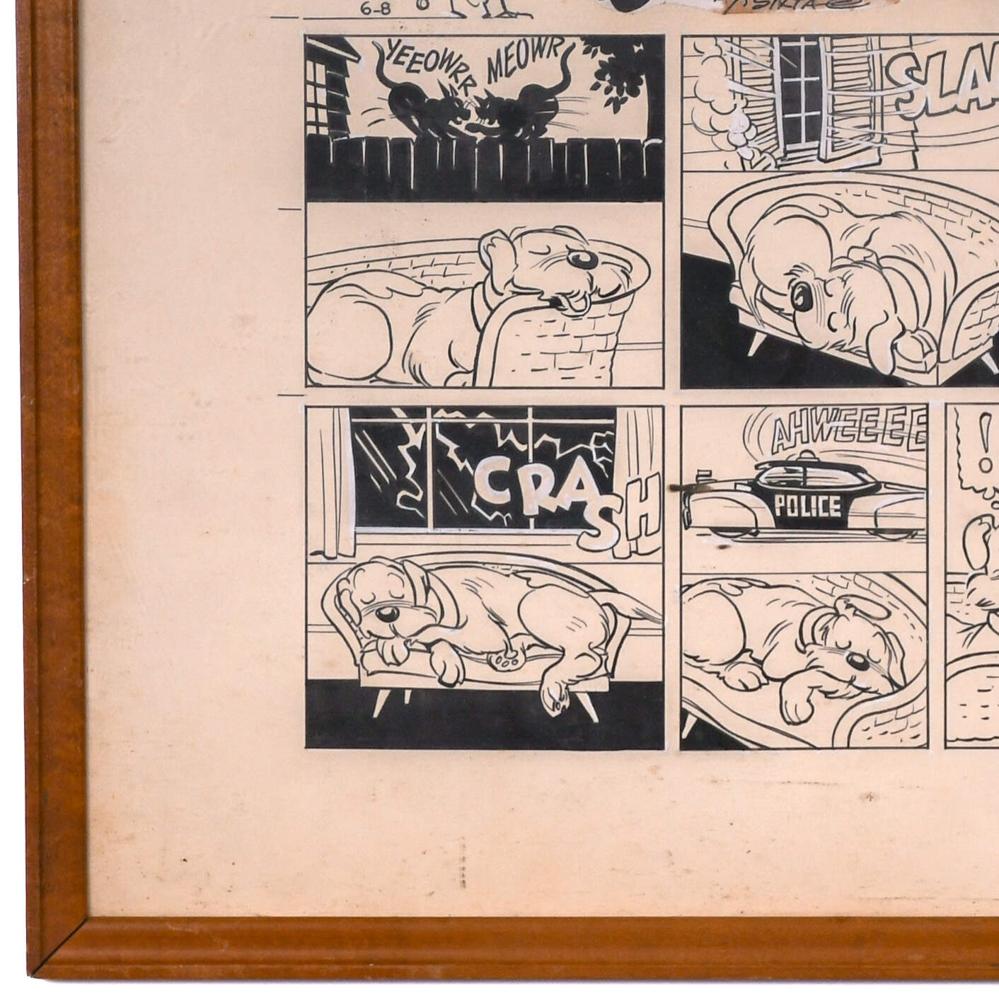 Hand-Drawn George Sixta (1909-1986) 1958 "Rivets" Comic Strip-5