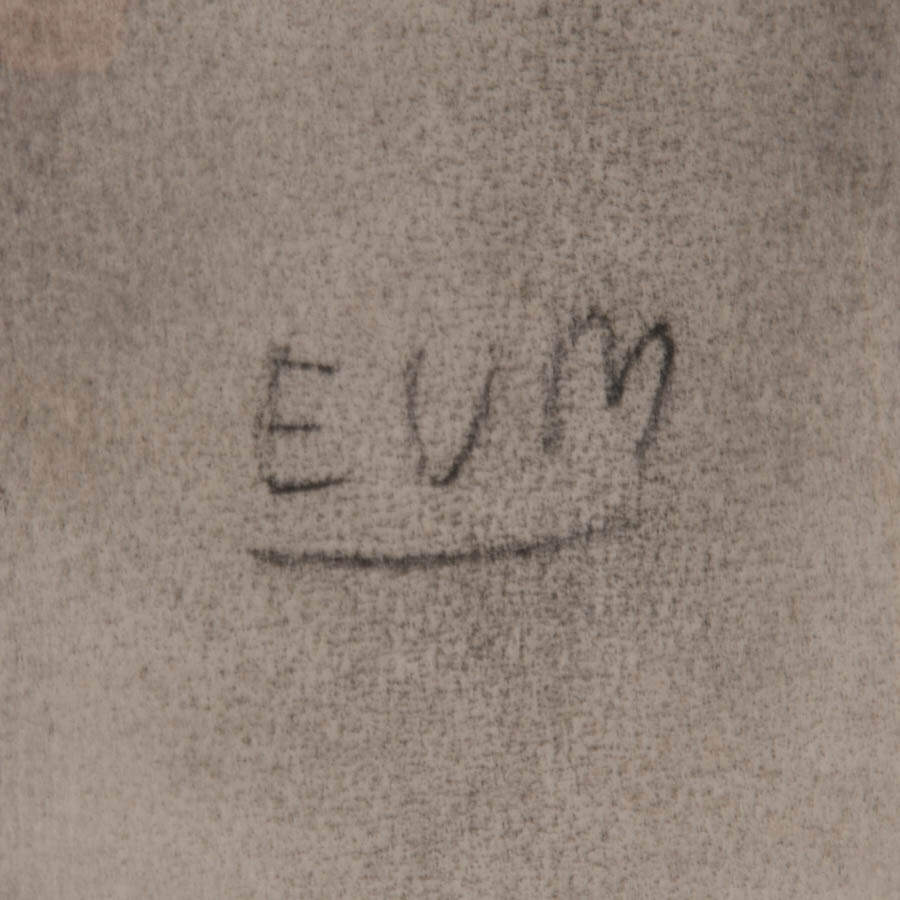 Framed Signed Eugeen van Mieghem "Untitled Nude" Charcoal on Paper-5