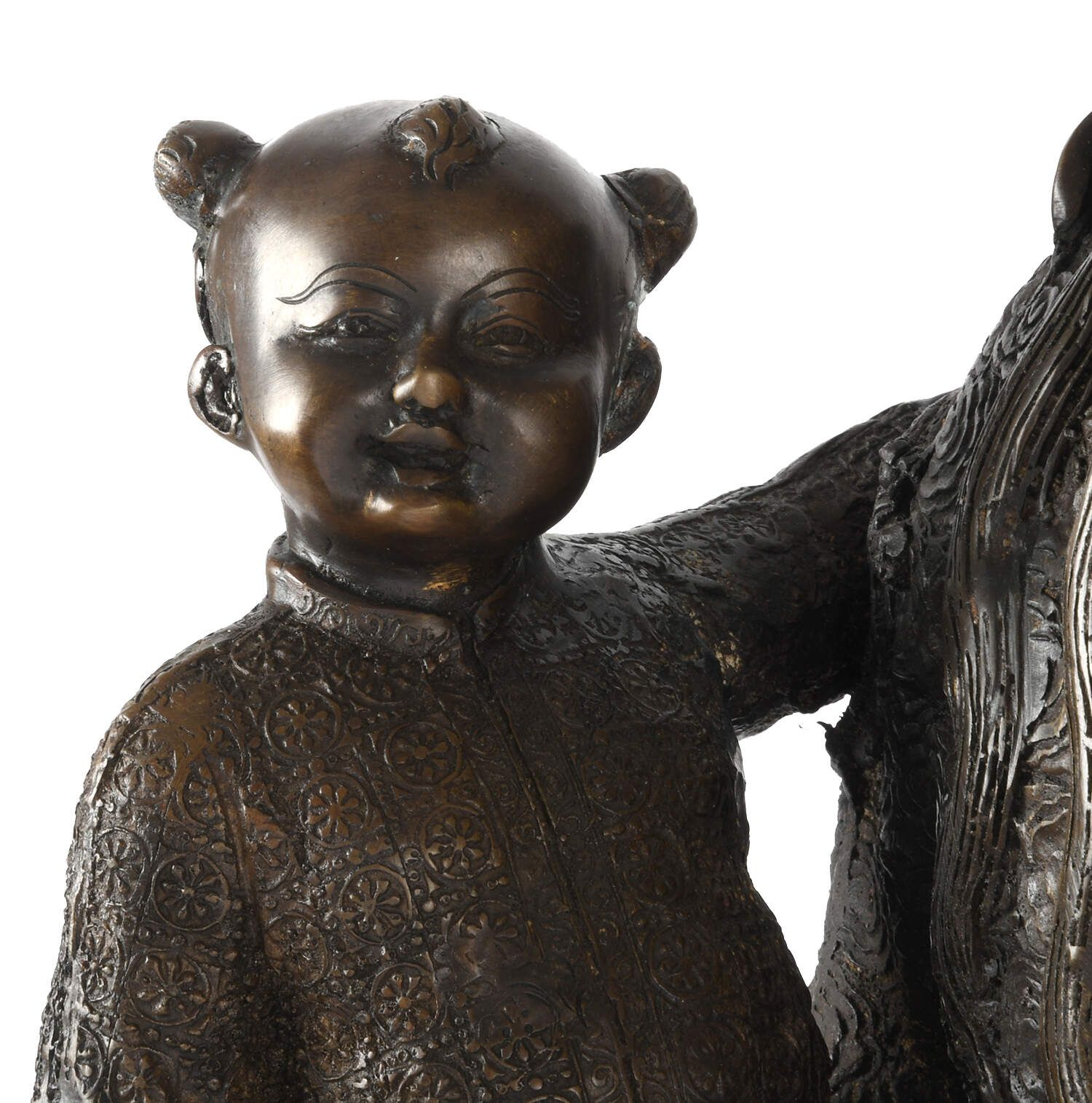 Pair of Large Bronze Chinese Wisemen-10