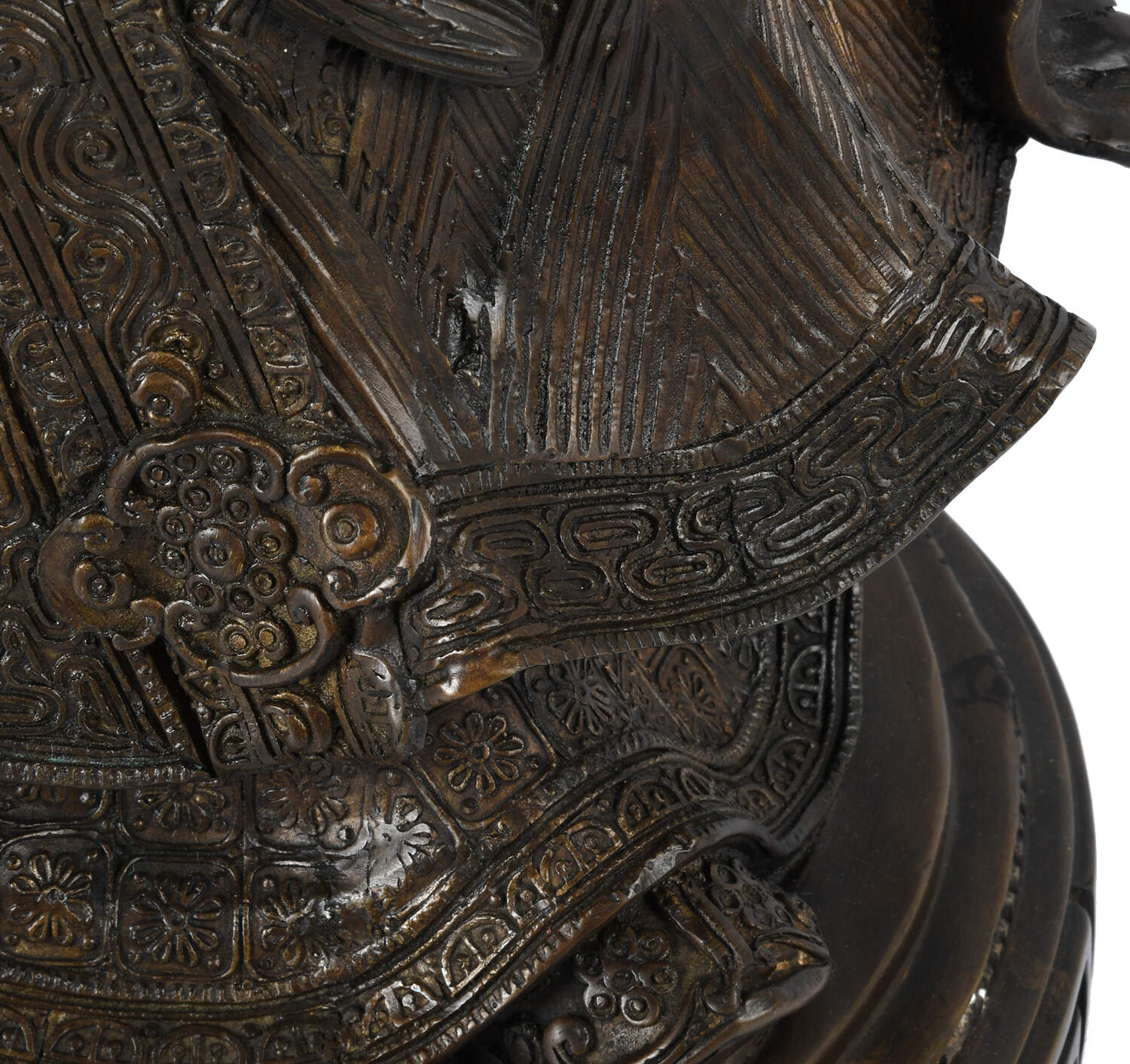 Pair of Large Bronze Chinese Wisemen-7