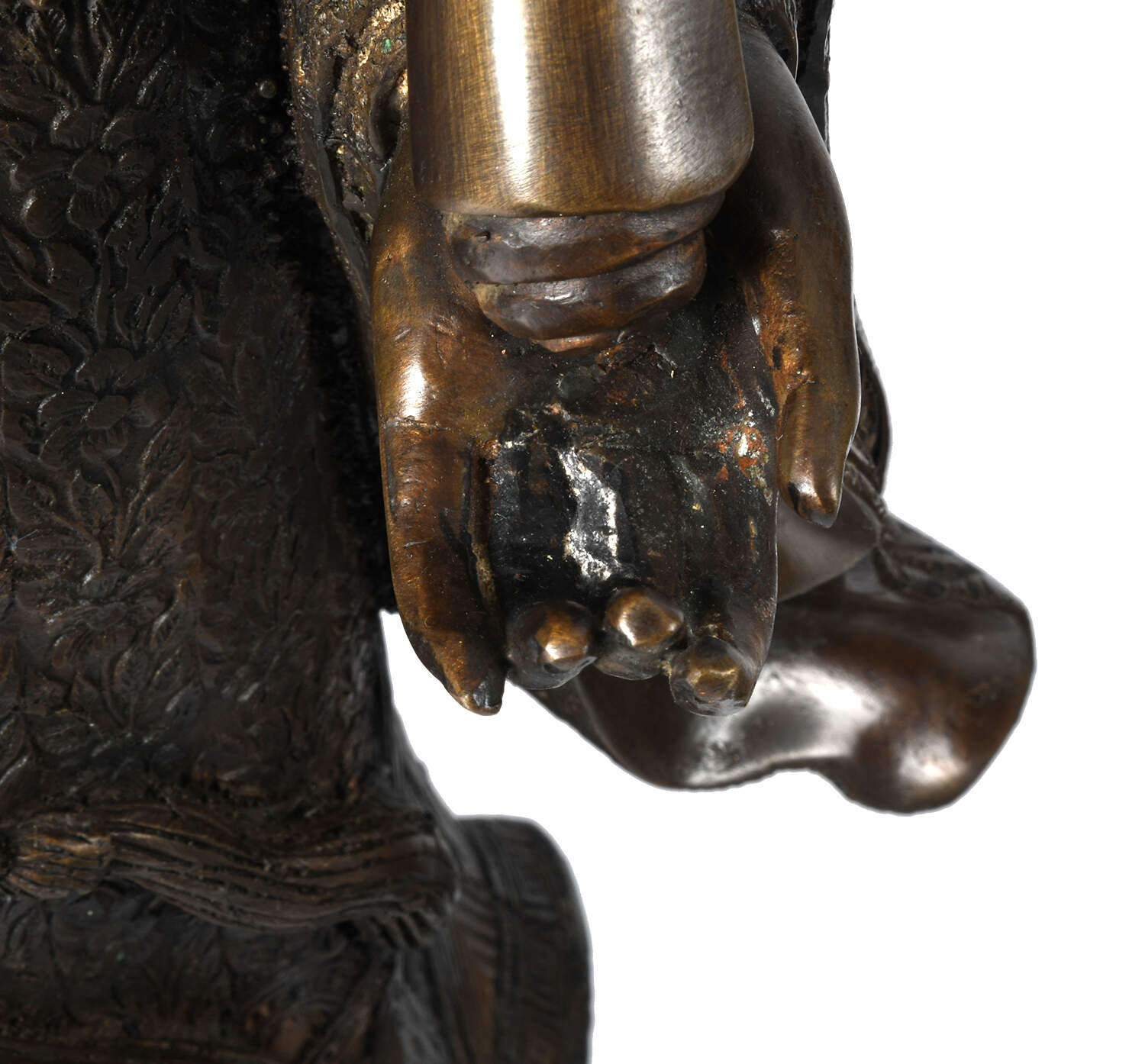 Pair of Large Bronze Chinese Wisemen-6
