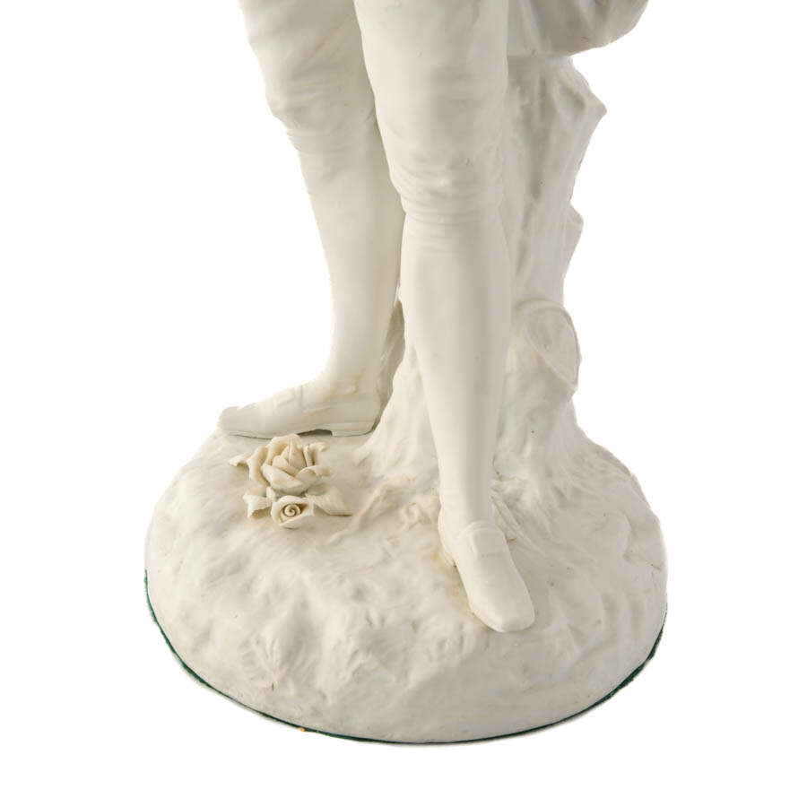 Antique Pair of Continental Porcelain Figurines-8