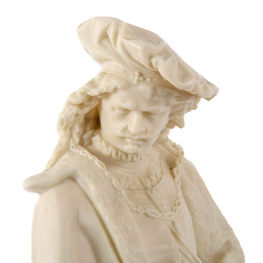 Antique Parian Ware Figure of Rembrandt-3