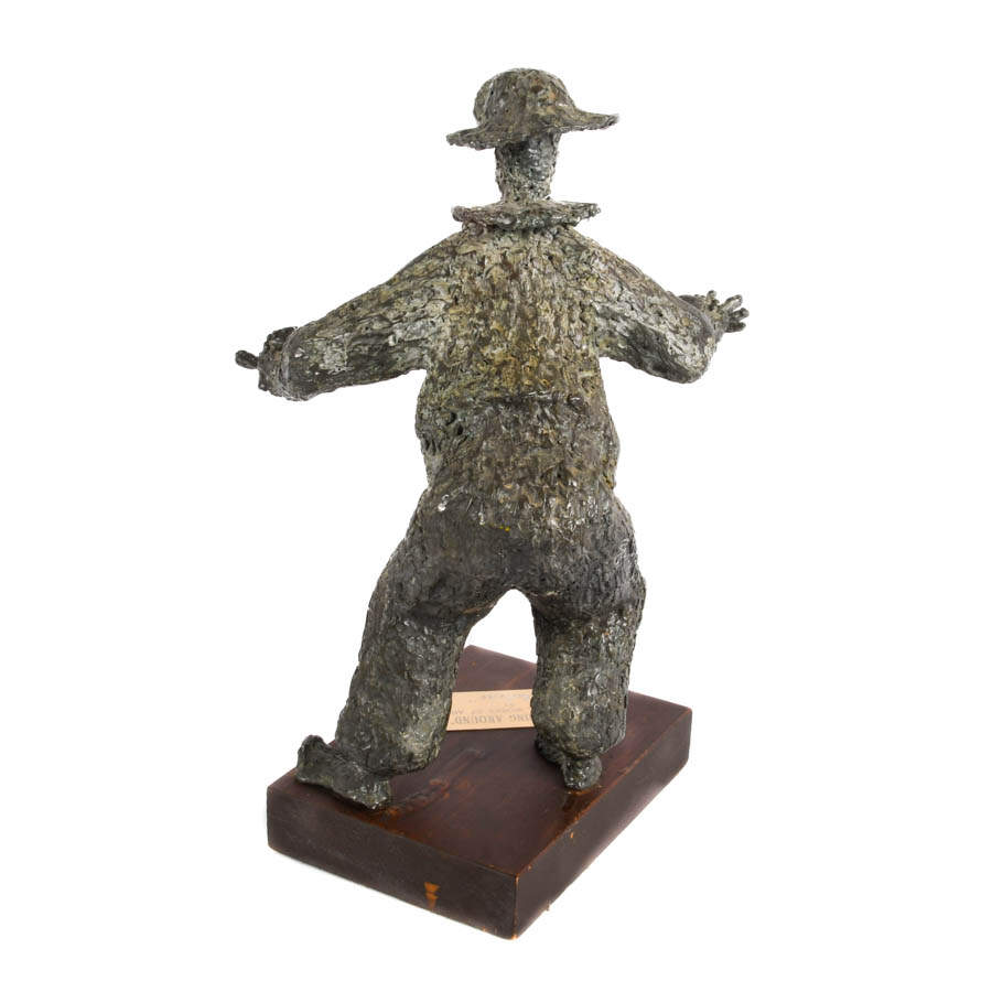 "Clowning Around" Clown Sculpture Signed Juliene-5