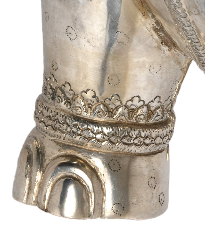Silver Hallmark Oversized Elephant Sculpture-4