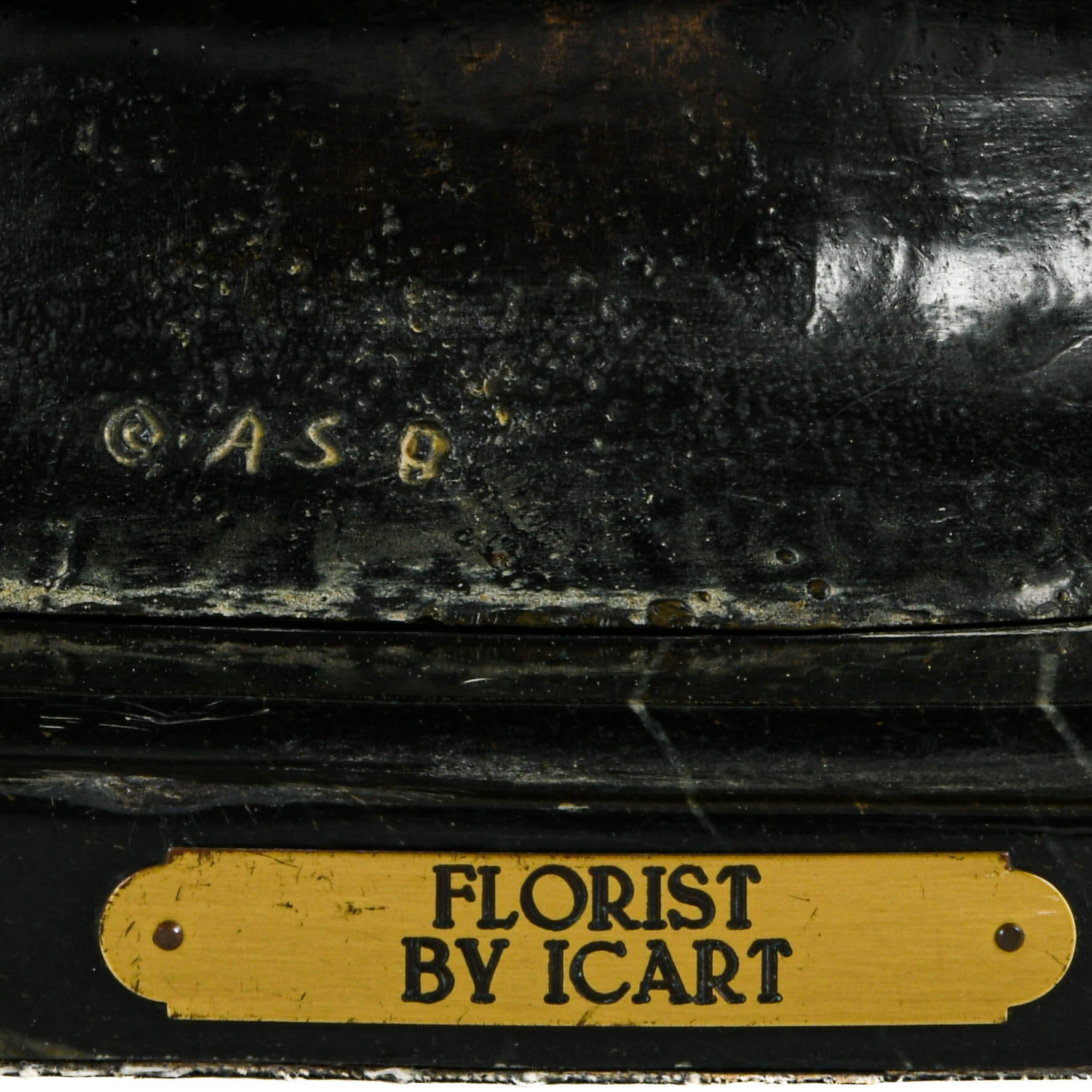 Signed and Numbered Bronze Statue "The Florist" After Louis Icart-4