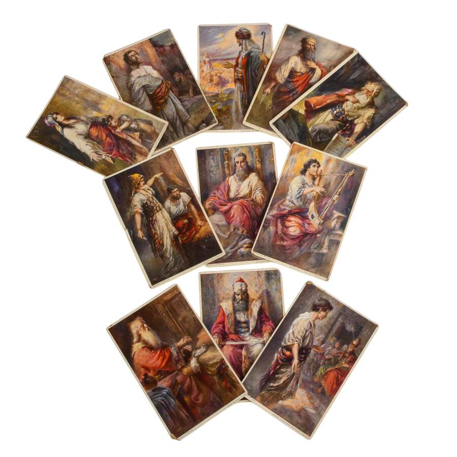 24 Old Testament Pictures for Pilgrim Press Lithograph Postcards-3