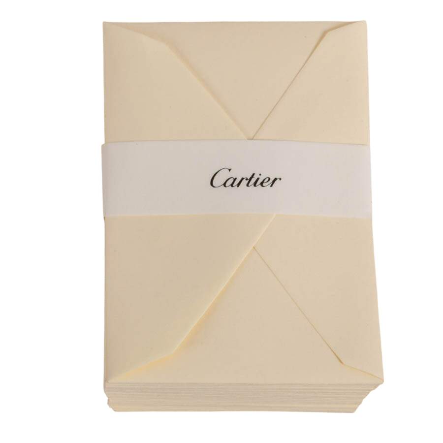 Boxed Set of Assorted Cartier Blank Cream Envelopes-7