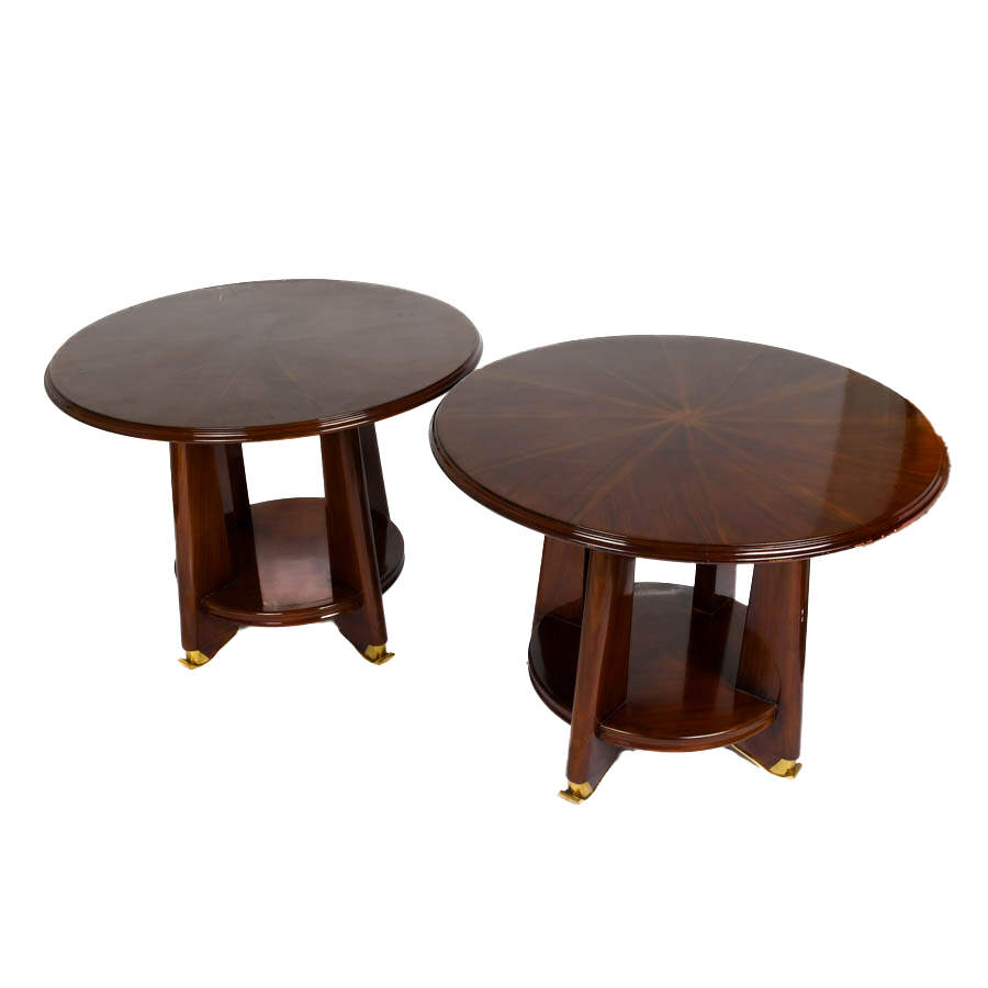 Pair of French Art Deco-Style Side Tables-1