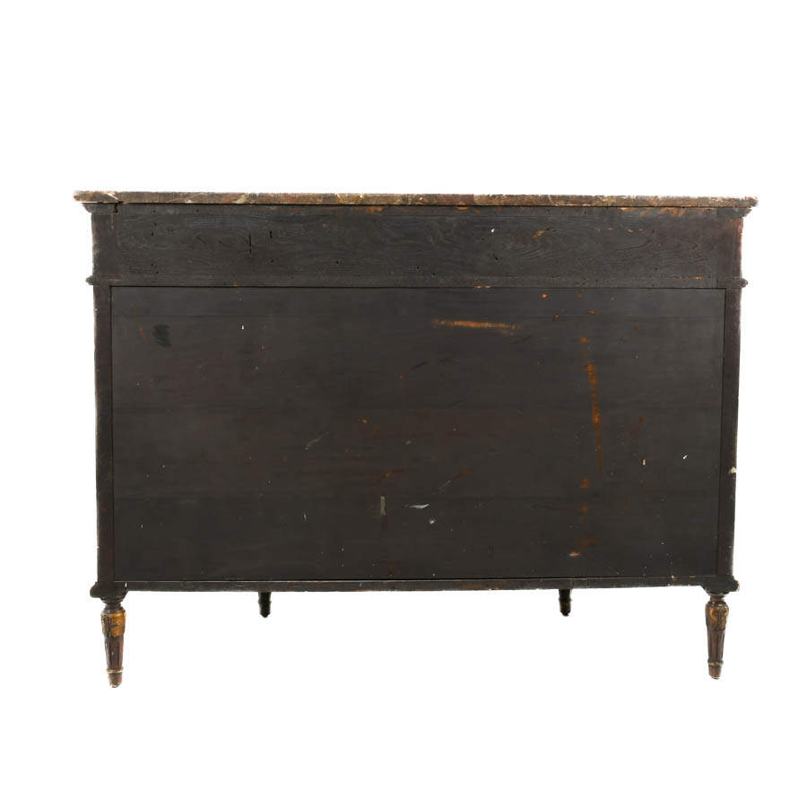 French Louis XVI-Style Inlaid Demi-Lune Commode-8