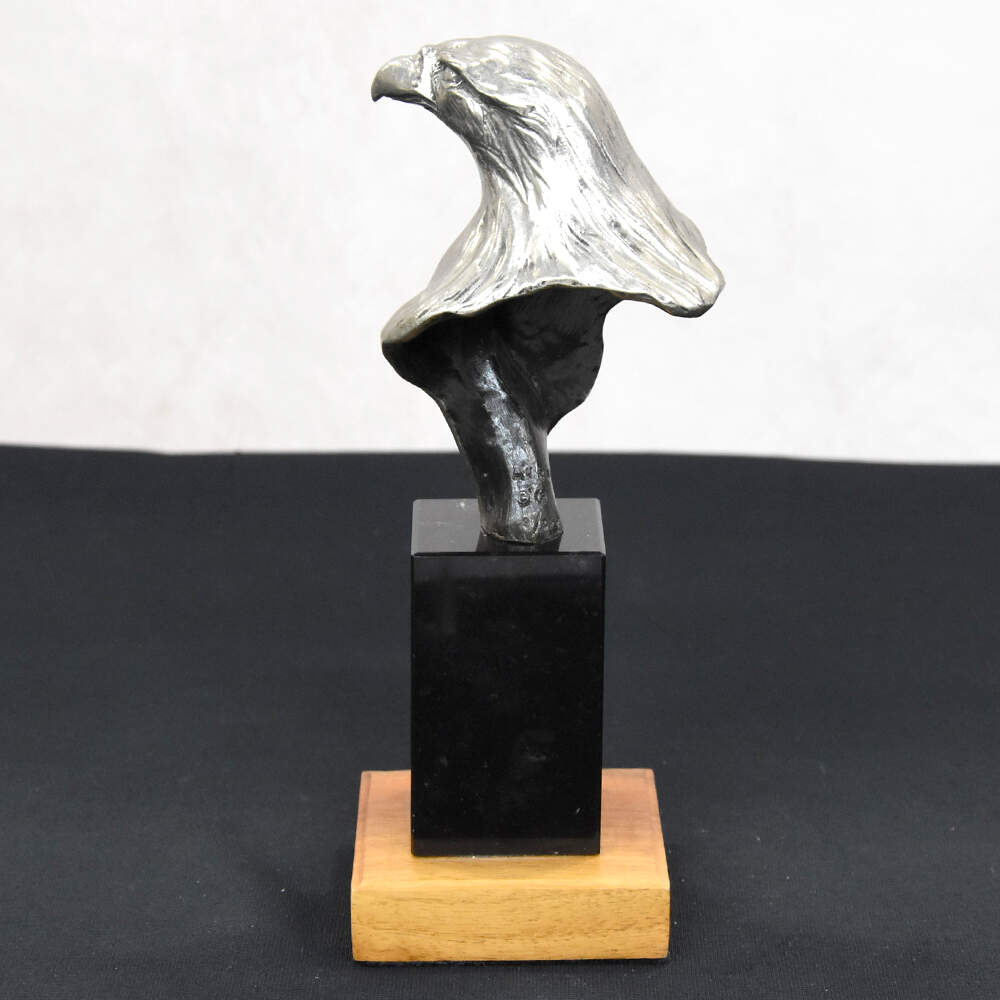 Aurora Limited Release "Regal Splendor" Bronze and Marble Eagle Statue-4