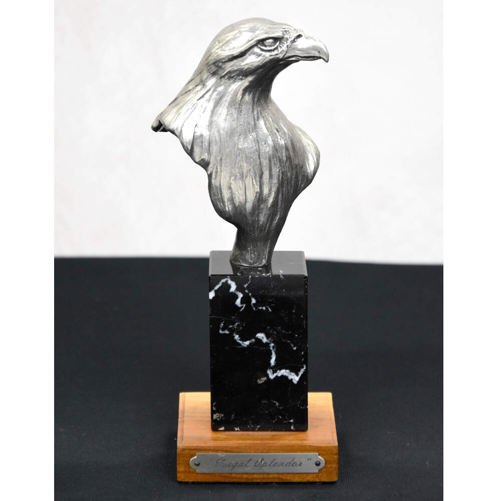Aurora Limited Release "Regal Splendor" Bronze and Marble Eagle Statue-1