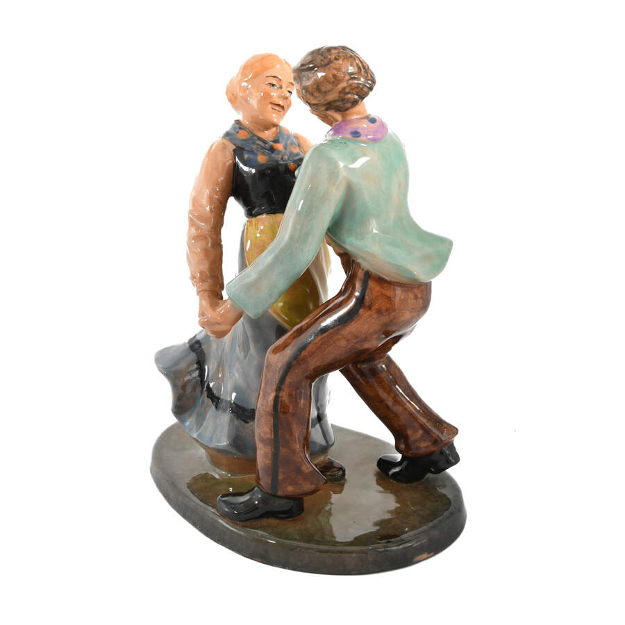 German Dancing Pottery Couple-3