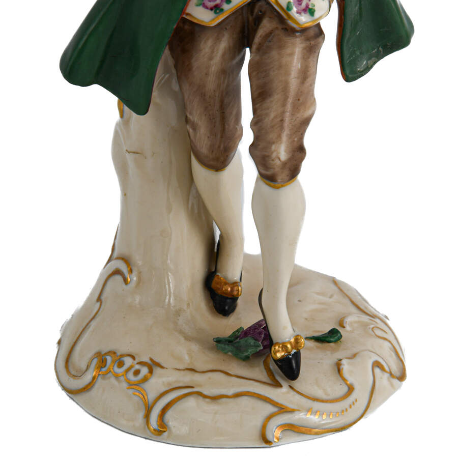 Dresden Porcelain and Lace Dancing Couple-8