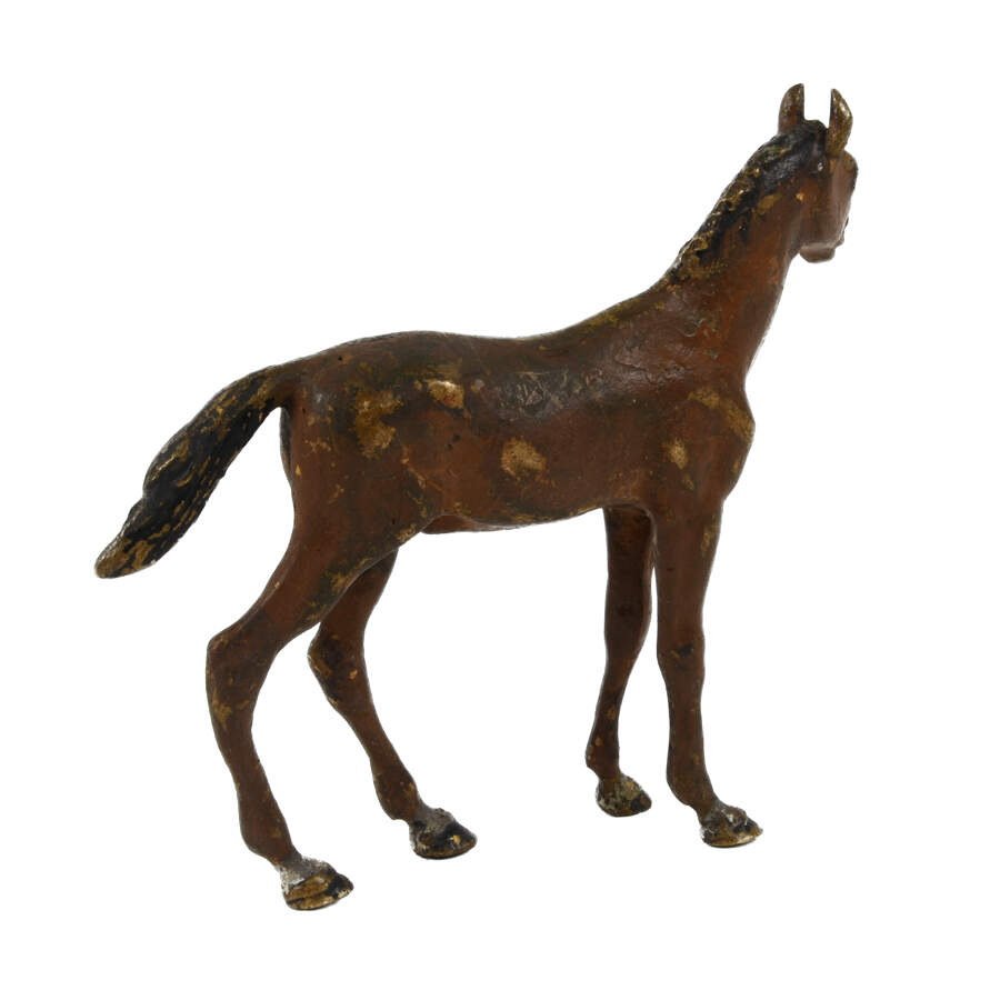 Vienna Bronze Cold Painted Miniature Cast Metal Horse Figurine-3