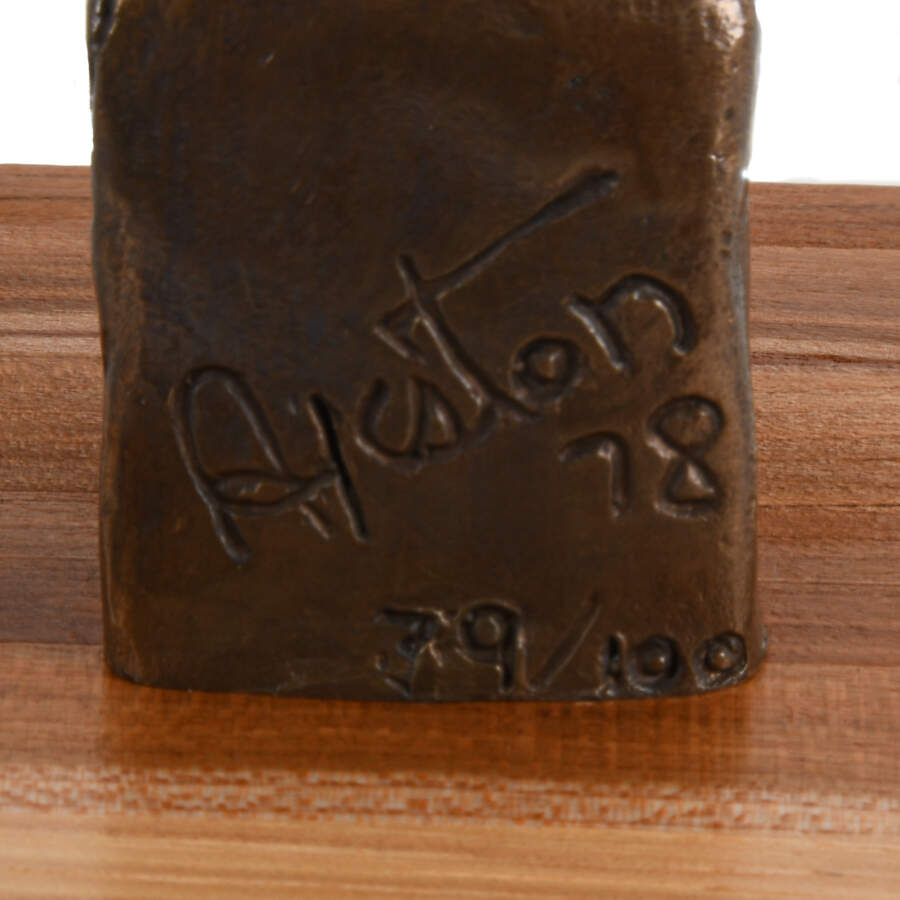 Signed J. James Akston Six-Piece Bronze Unicorn Set-4