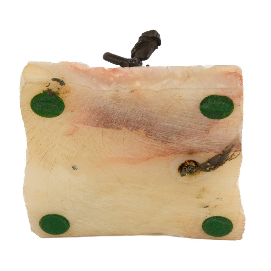 Whimsical Figural Screw Sculpture on Onyx Base-7