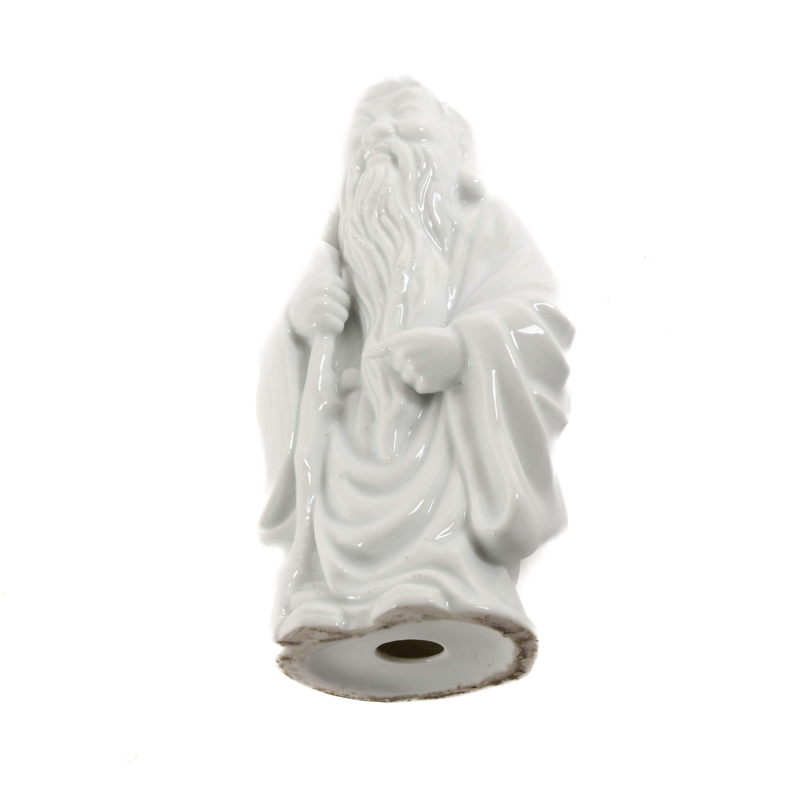 Blanc De Chine Old Man Statue-5