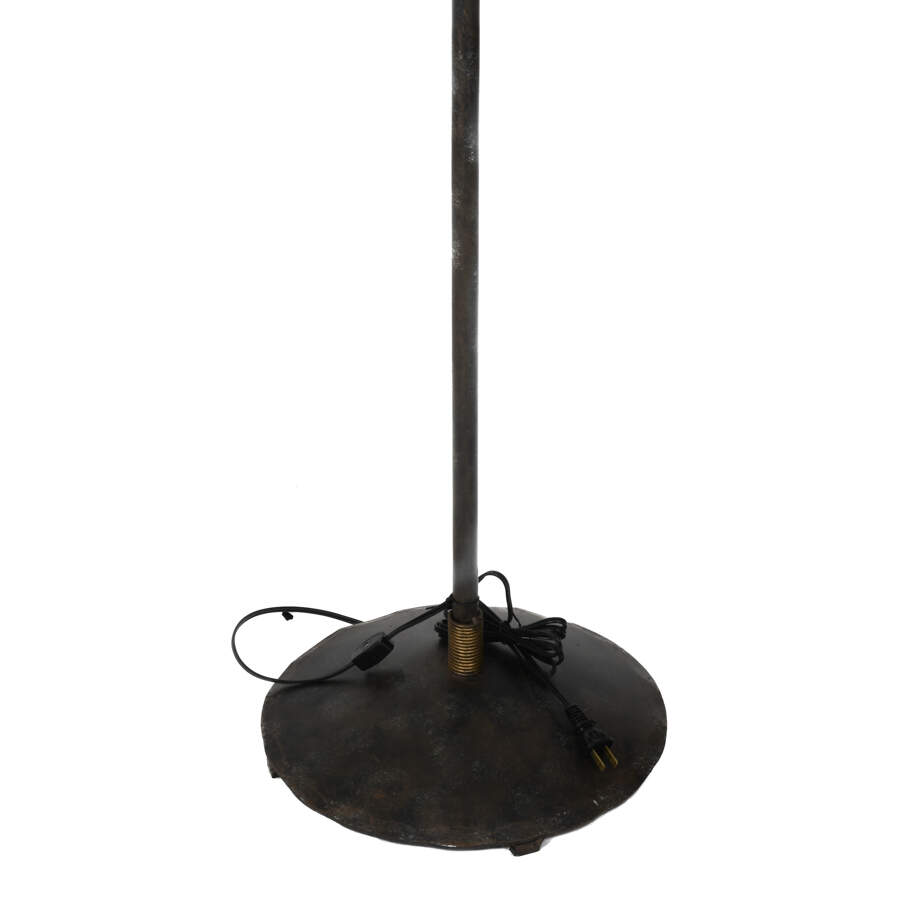 Arts and Crafts Wrought Iron Floor Lamp-4