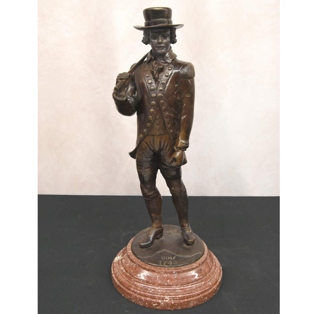 "Golf 1744" Cast After David Annand's "Statue of John Rattray" Bronze-1