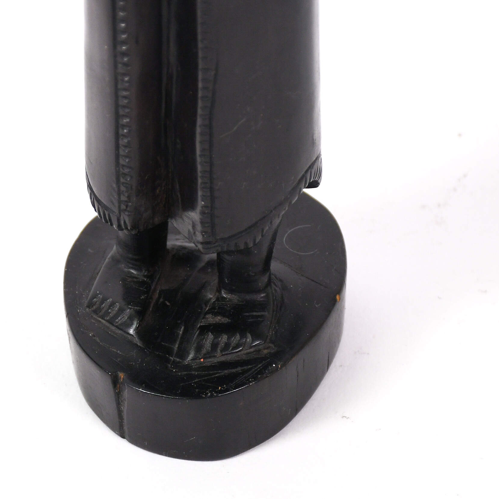Dark Wood African Carved Figure-6
