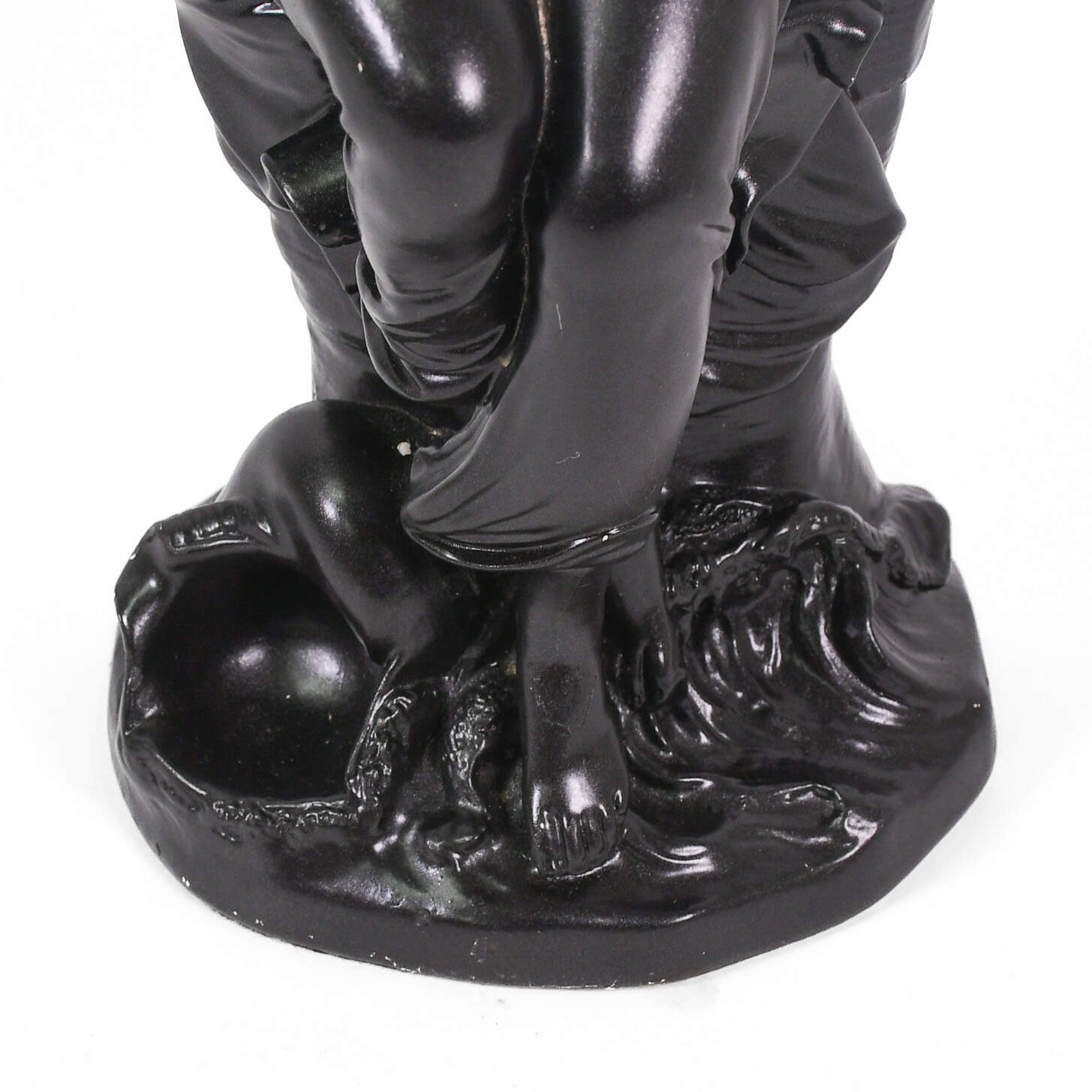 Alexander Backer Ebony Female Nude Chalkware Figure-6