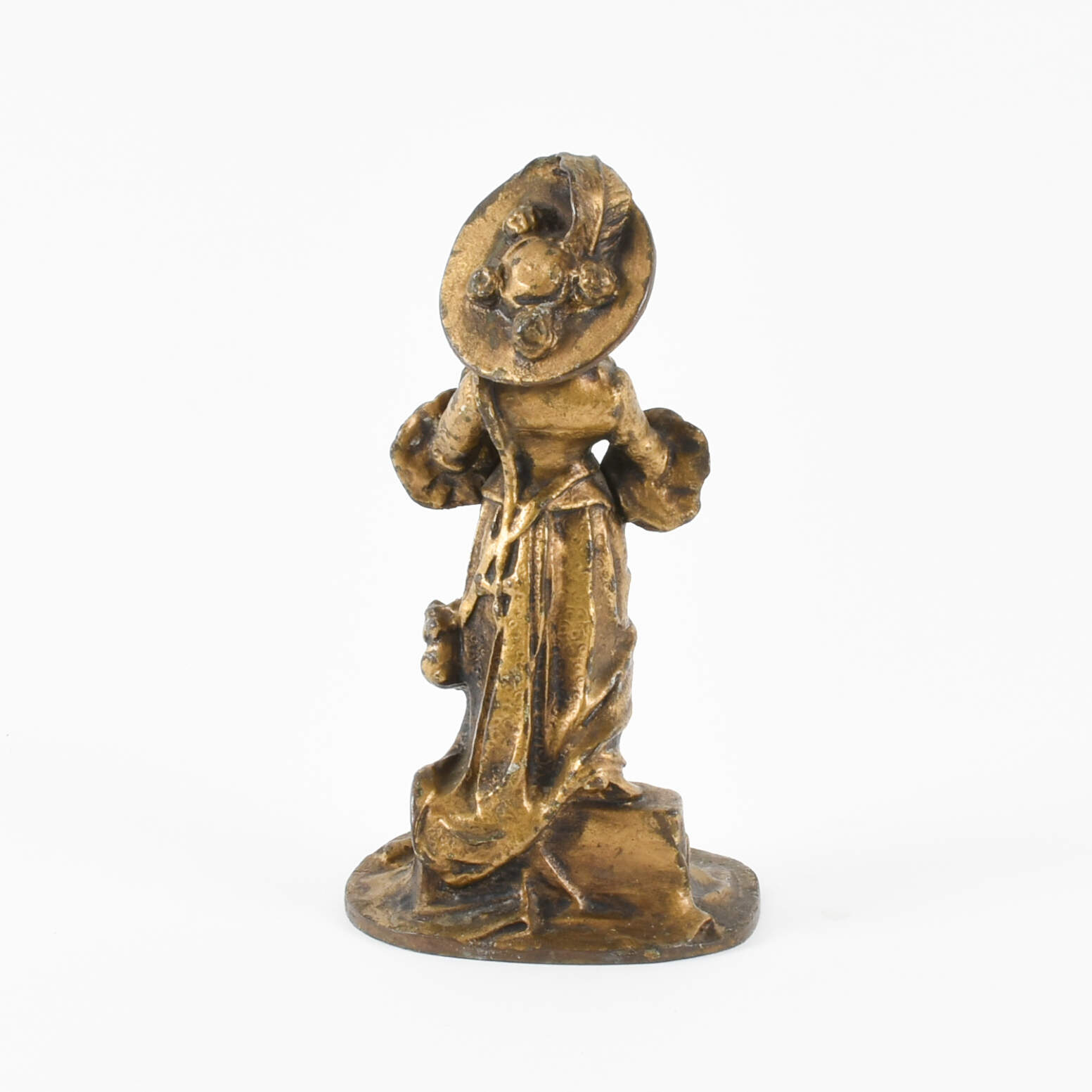 Cast Metal Female Pirate Statuette-3