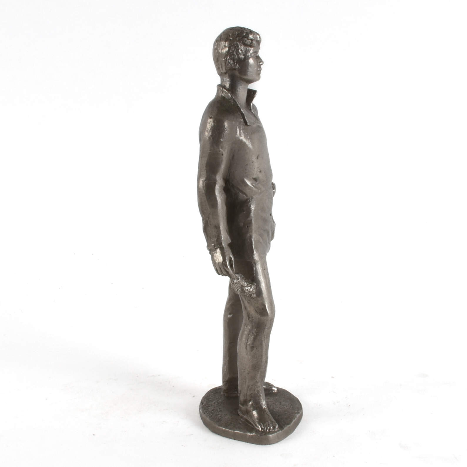 Mixed Metal Barefoot Young Man-3