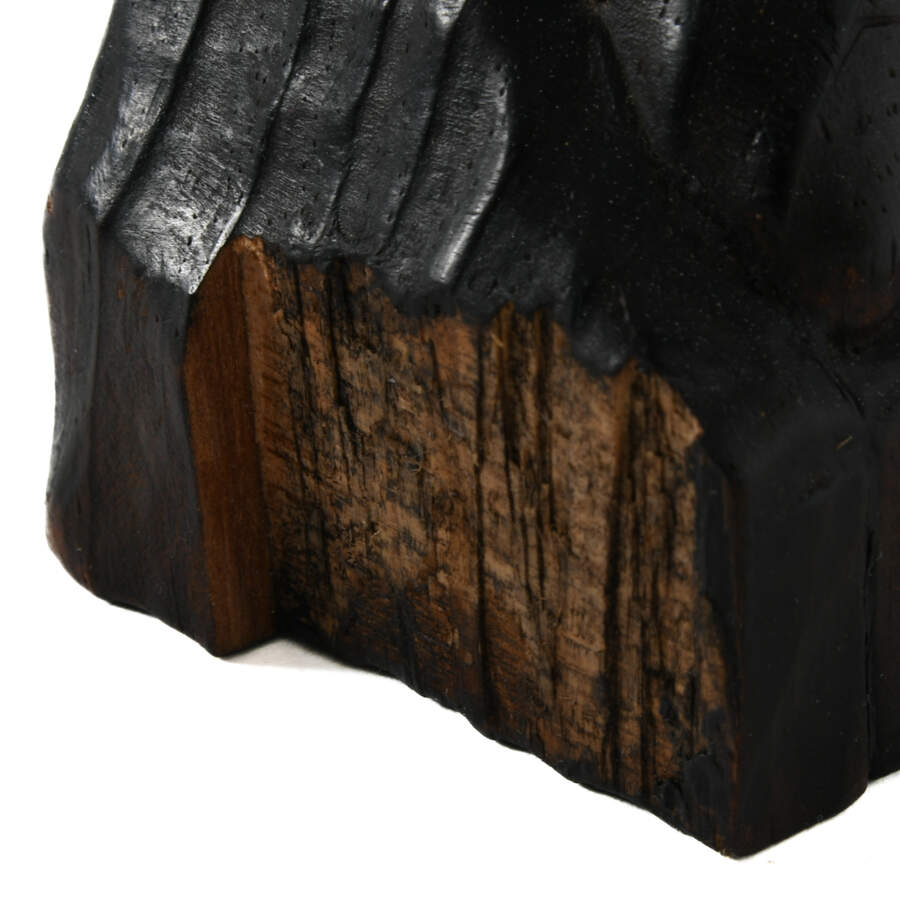 Antique Wooden Figure of Man Holding a Book-10