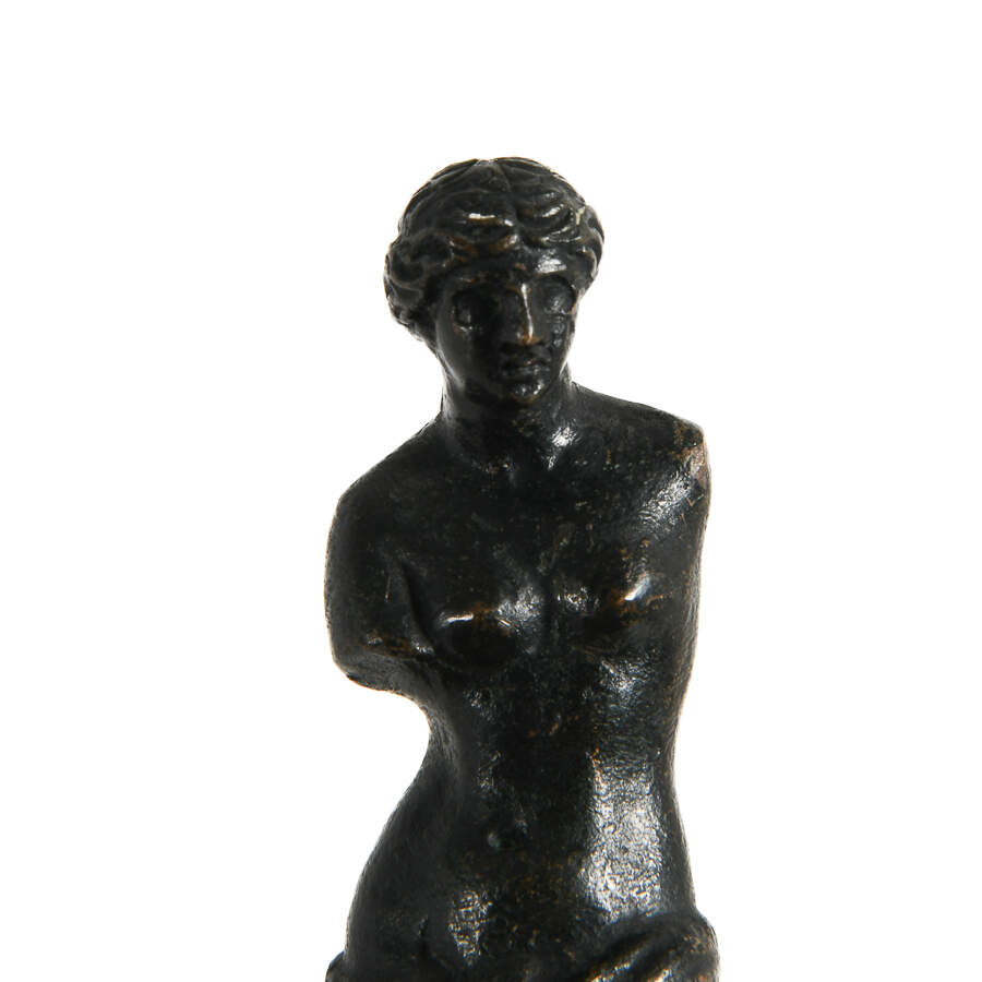 Miniature Metal Venus de Milo Sculpture-8