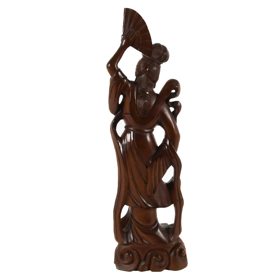 Antique Boxwood Asian Figure-9