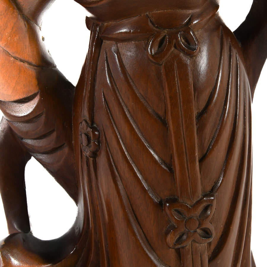 Antique Boxwood Asian Figure-5