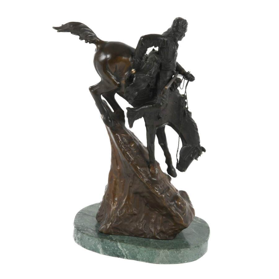 Bronze "The Mountain Man" Statue After Frederic Remington-5