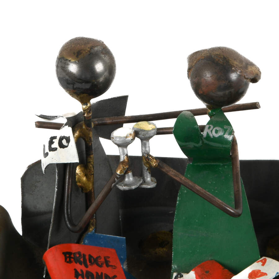 Enamel Metal Couple by Artist D. Wainland-5